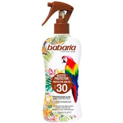 تصویر روغن برنز Spf 30 باباریا babaria مدل تروپیکال TROPICAL حجم 200 میل TROPICAL SUN babaria SPF 30 200 ML