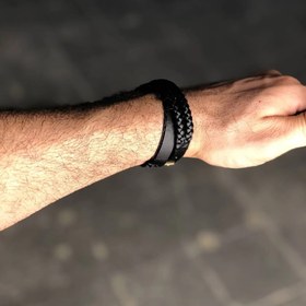 تصویر دستبند چرمی کد ۱۲ Bracelet code 12