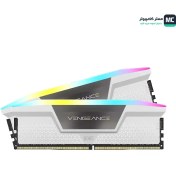 تصویر رم کورسیر VENGEANCE RGB White ظرفیت ۳۲ گیگابایت DDR5 فرکانس ۵۲۰۰ مگاهرتز دو کاناله CL40 