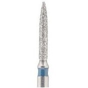 تصویر فرز الماسه ای مدل شعله شمعی بلند 862توربین/Blue Diamond Flame 862 - Head Size 16 / دور سبز Blue Diamond Flame 862