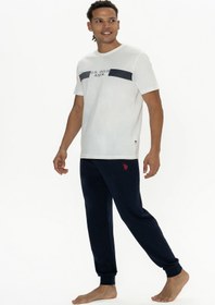 تصویر ست پیژامه فاق نرمال آستین کوتاه راسته مردانه | یو اس پولو U.S. Polo Assn. USP18888 