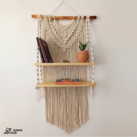 تصویر شلف مکرومه مدل آدنیس|”macrame shelf “adonis 