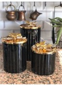 تصویر بانکه ادویه الگوی خط سیاه اورجینال پاشاباغچه Paşabahçe 