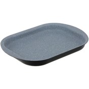 تصویر تابه مستطیل فر بزرگ لبه بلند عروس تفلون 