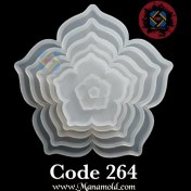 تصویر قالب سیلیکونی گل 5پر_کد264 