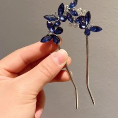 تصویر کانزاشی دوشاخه طرح پروانه کریستالی 