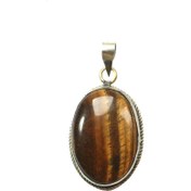 تصویر گردنبند سنگی مدل چشم ببر 