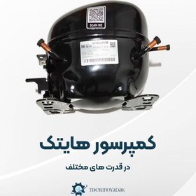 تصویر کمپرسور (موتور ) یخچال هایتک سیم پیچ مس قدرت یک پنجم 