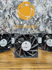 تصویر فن ماینر Delta (دلتا) 7پَره بلبرینگی سایز 14*14 سوکت 4پین atx Fan miner delta 14*14