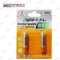 تصویر باتری نیم قلمی قابل شارژ CFL مدل 850 CFL 850 Digital Battery