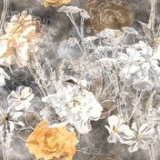 تصویر سفره رومیزی پانو طرح آرمن نیم متر کتان رزین 