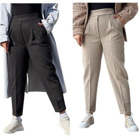 تصویر شلوار زنانه مام فوتر سایز ۴۲ رنگ نسکافه ای 