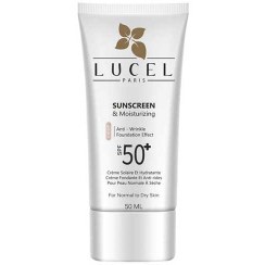 تصویر ضد آفتاب رنگی پوست خشک لوسل SPF 50 - لایت Lucel Sunscreen And Moisturizing Cream For Dry Skin - Light