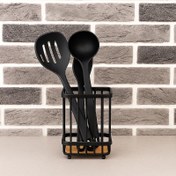 تصویر استند کفگیر و ملاقه مربع یونیک 