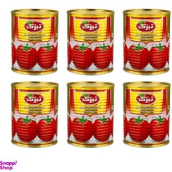 تصویر رب گوجه فرنگی تبرک وزن 800 گرم بسته ۶ عددی 