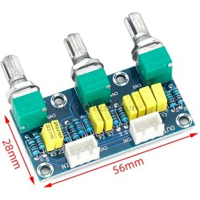 تصویر ماژول تن کنترل و پری آمپلی فایر XH-M802 BOARD MODULE PASSIVE TONE XH-M802