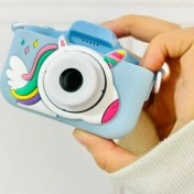 تصویر دوربین کودک طرح تک شاخ 