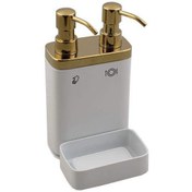 تصویر پمپ مایع ظرفشویی اطلس مدل شقایق - كروم 