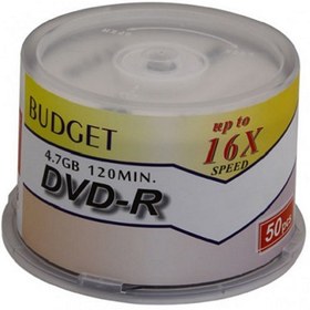 تصویر DVD خام باجت BUDGET تکی و بسته 50 عددی 