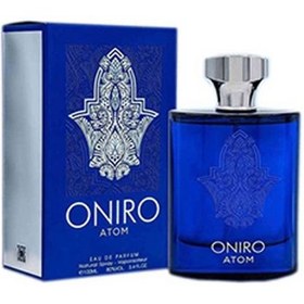 تصویر عطر ادکلن اونیرو آبی برند فراگرنس ورد حجم 100 میلی لیتر Fragrance World Oniro Atom Eau De Parfum