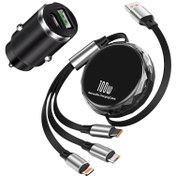 تصویر شارژر فندکی خودرو ۱۰۰ وات 