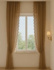 تصویر پرده تور لبه حاشیه در ۵ رنگ 