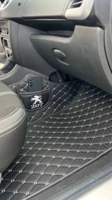 تصویر کفپوش چرمی پنج بعدی لکسوس nx300 - مشکی دوخت مشکی / فقط اتاق 