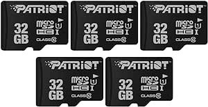 تصویر کارت حافظه فلش Micro SD سری Patriot Memory LX 5 بسته مشکی 32 گیگابایتی - ارسال 15 الی 20 روز کاری 