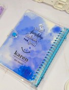 تصویر کلاسور جلد طلقی شفاف ۲۰ حلقه رنگی سایز A5 