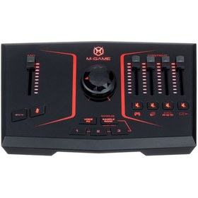 تصویر کارت صدا M-AUDIO M-Game Solo M-Audio M-Game SOLO USB Streaming Mixer/Interface with LED Lighting, Voice FX, and Sampler