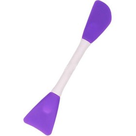 تصویر فیس براش دو طرفه ماسک سیلیکونی رنگ بنفش SILICON MASK BRUSH