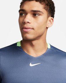 تصویر تی شرت تنیس مردانه نایک NikeCourt Dri-FIT Advantage- آبی 