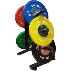 تصویر رک صفحه هالتر کیاورزش کد KV2478 kiavarzesh barbell plate rack code kv2478