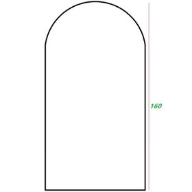 تصویر آینه قدی گنبدی چوبی 1 