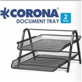 تصویر کازیه کرونا مدل 2 طبقه فلزی مبلمونسرا مدل 204838 