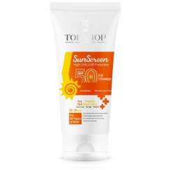 تصویر کرم ضدآفتاب SPF90 بی رنگ مناسب برای انواع پوست حجم 50 میلی لیتر تاپ شاپ ا Topshop Sun Screen Spf 90 For All Skin Types 50ml Topshop Sun Screen Spf 90 For All Skin Types 50ml