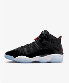 تصویر خرید اینترنتی کفش ورزشی مردانه سیاه نایک N05230483800 Air Jordan 6 Ring Erkek Basketbol Ayakkabısı 322992-064