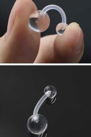 تصویر ناف سیلیکونی شفاف 