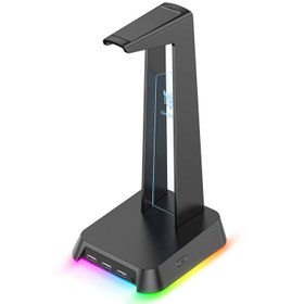 تصویر پایه نگهدارنده هدفون اونیکوما مدل ST-2 USB HUB Headset Stand ST-2