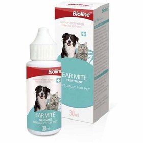 تصویر قطره ضد کنه گوش سگ و گربه بایولاین Bioline Cat And Dog Ear Mite