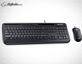 تصویر کیبورد و ماوس مایکروسافت مدل Desktop 600 Microsoft Desktop 600 Keyboard and Mouse