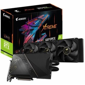 تصویر کارت گرافیک استوک Gigabyte AORUS RTX 3090 ti XTREME WATERFORCE ظرفیت 24 گیگابایت 