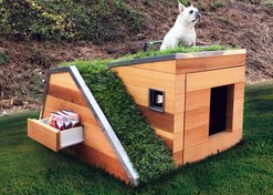 تصویر خانه سگ چوبی مدل L55 