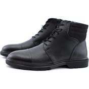 تصویر بوت چرم طبیعی مردانه مدل نیکان 