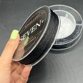 تصویر نخ دستبندی لمه دار مشکی 