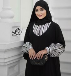 تصویر مانتو عبایی نسیم 