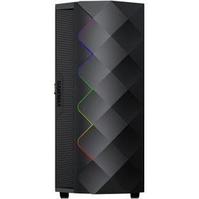 تصویر کیس کامپیوتر گیم مکس Diamond COC ARGB Mid Tower مشکی GameMax Diamond COC ARGB Mid Tower Black Computer Case
