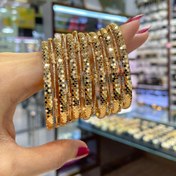 تصویر النگو پوست ماری و البرنادو مدل سه گوی 