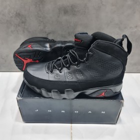 تصویر نایک ایر جردن ۹ تمام مشکی Nike air jordan 9 full black 