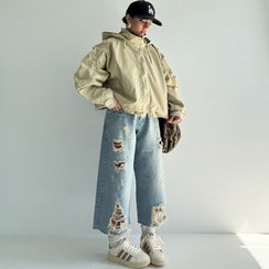 تصویر سویشرت پارچه کتان مدل آستین چین کد 19903770 